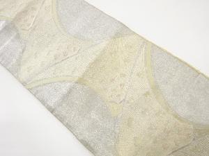 アンティーク　孔雀羽根模様織り出し袋帯（材料）